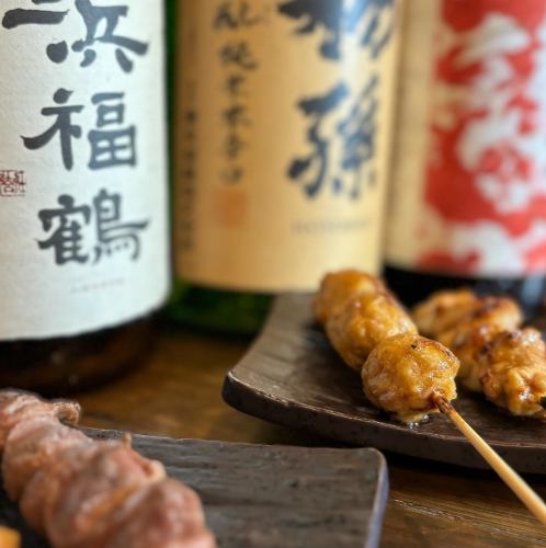 毎日、手仕込みの串焼き