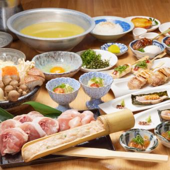 [Chicken soup mizutaki course] 2 hours of all-you-can-drink included ★ 8 dishes available on the day: 5,500 yen (tax included)