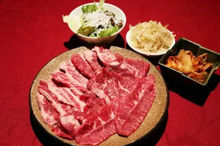 36ヶ月長期飼育のアンガス牛付『宴会・炎コース』全12品 5,000円