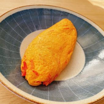 Red ginger omelet