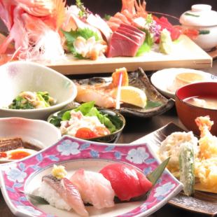 [Perfect for welcome and farewell parties!] Banquet course with premium luxurious beef tongue and tempura ⇒ Total 9 dishes 7000 yen