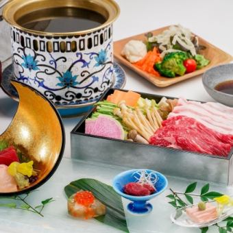【ランチ】サラダビュッフェ付きしゃぶしゃぶコースB