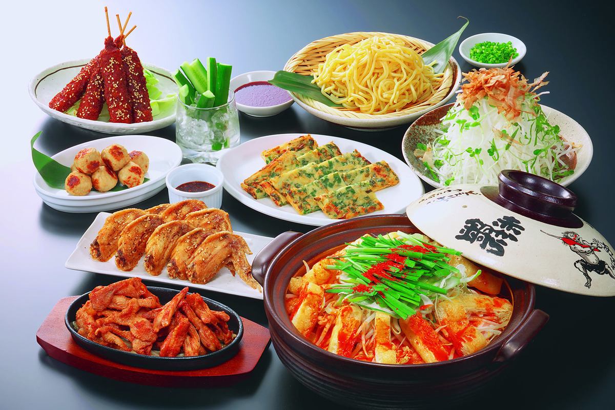 Set 2300 yen from red (tax) specialties from all 10 dishes red Gotham!