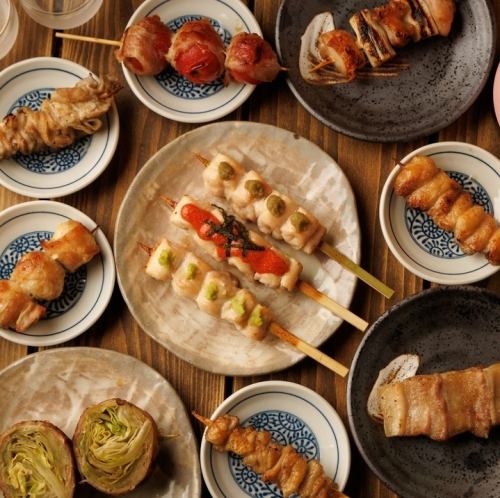 ◆Carefully grilled yakiton and yakitori◆
