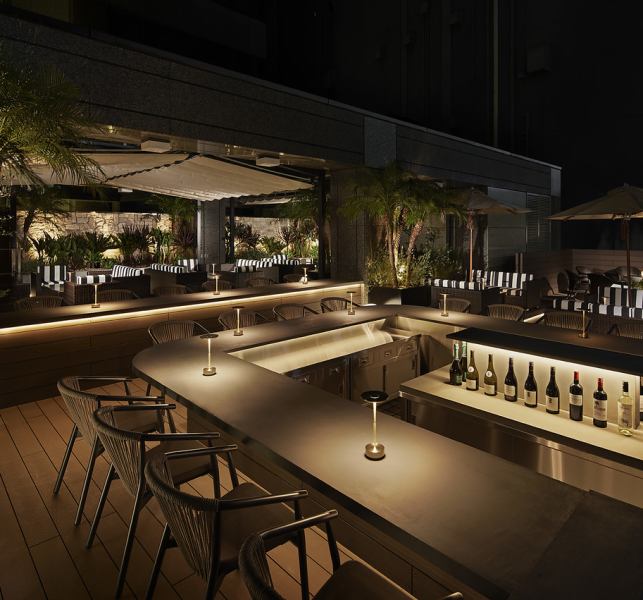 [Tennozu only] Riverside rooftop bar with sofas in all seats - ♪ For dates, girls' associations and birthday anniversaries ◎