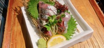 Horse mackerel sashimi