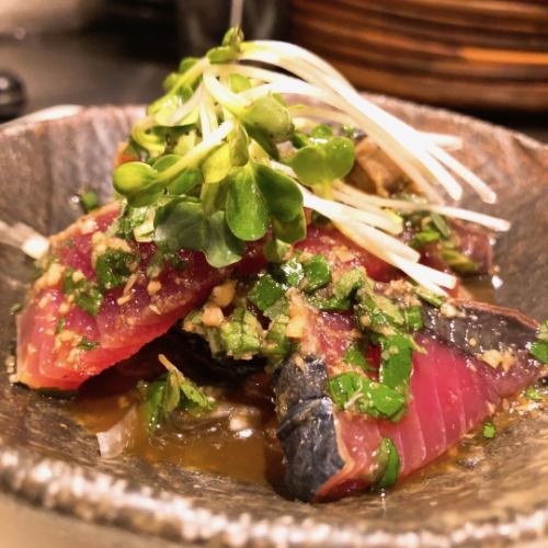 Seared Makurazaki bonito (takes time)