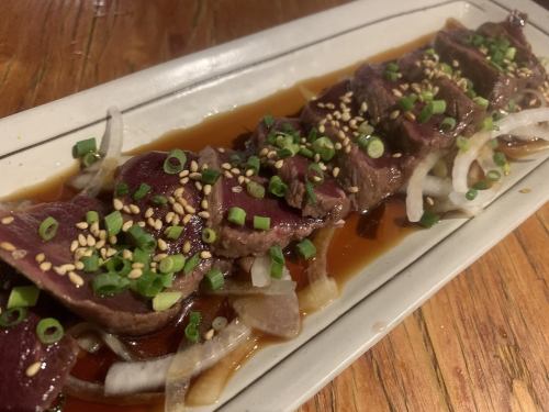 Seared venison (with ponzu sauce)