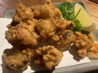 <Seafood> Deep-fried octopus chunks