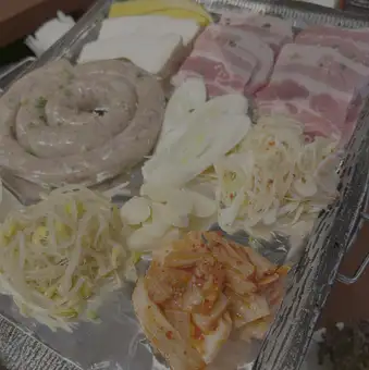 Bセット　豚カルビ+ソーセージ　 1人前