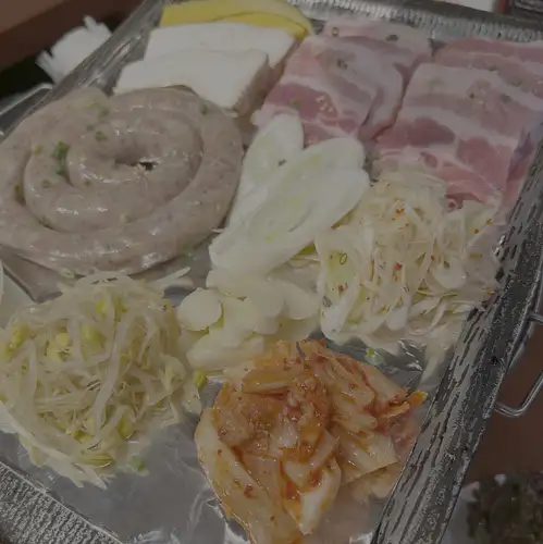 Bセット　豚カルビ+ソーセージ　 1人前