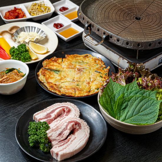 食べ応え抜群!香ばしさが食欲そそるサムギョプサル