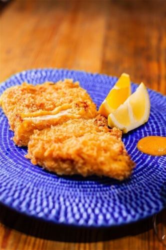 Marlin tuna cutlet Milanesa