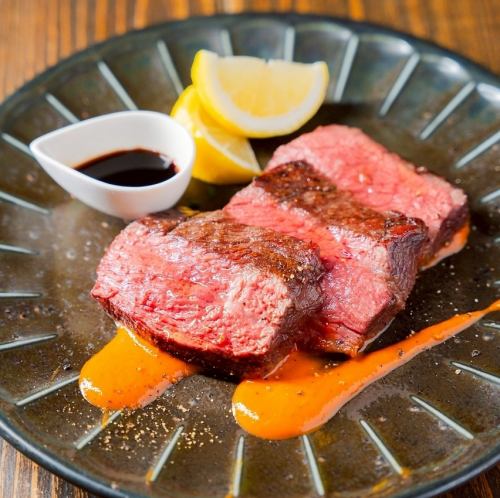 Charcoal grilled Akagi Kuroge Wagyu beef from Gunma Prefecture