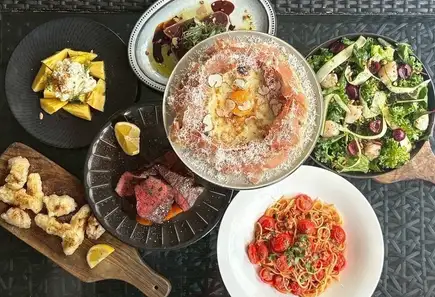 Azzurro's Summer Platinum Course: 8 dishes in total, 2-hour seating limit, all-you-can-drink.