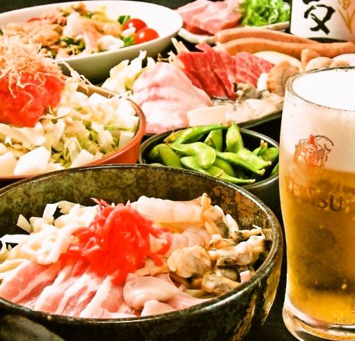 All-you-can-eat ◇ Rikyu course ◇ [Kiwami] (Okonomiyaki + Monja + Yakisoba + Yakiudon) All-you-can-drink included (3530 yen including tax)