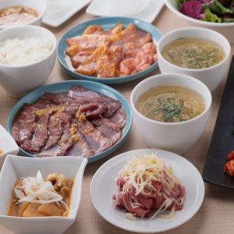 [Special Lunch Course] Popular Negitan & Specialty Sauce Yakiniku, Cold Noodles & Dessert for 3,500 yen