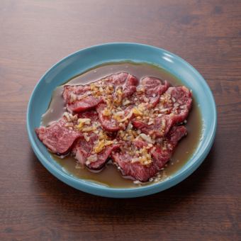 Skirt steak with sauce