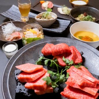 A total of 11 dishes including 3 types of Miyazaki beef lava grilled meat ☆ We offer you a blissful moment ◎ [Exquisite Miyazaki beef! Enjoyment course]