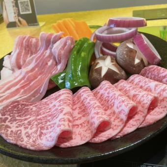 【焼きしゃぶコース】宮崎牛の焼きしゃぶ含む全9品☆至福のひとときをご提供◎