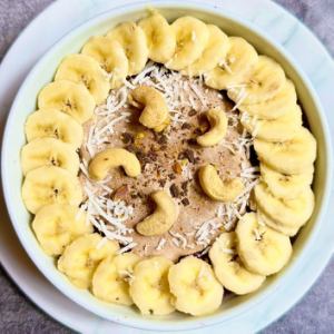 Chocolate banana acai bowl