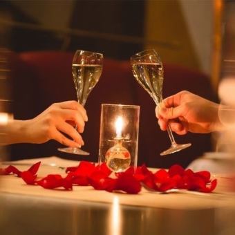 周年纪念套餐(含精美餐盘),是特殊场合的完美之选 <周年纪念套餐 4500日元>