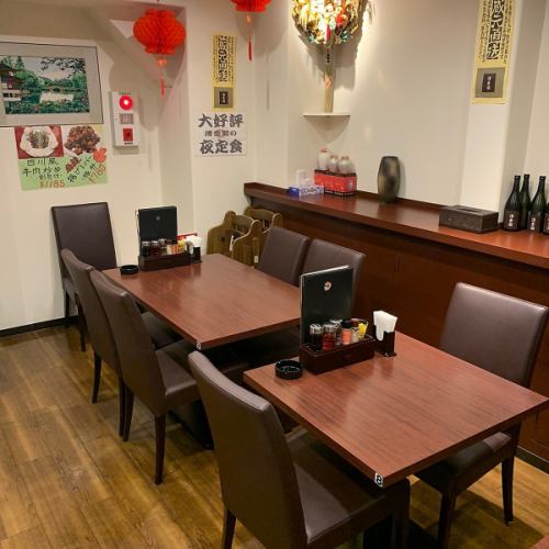We also have a lot of table seats that can be used from 1 person! It is a seat that can be used for family use, lunch and drinking party with friends who are familiar.It is a seat where you can enjoy authentic Chinese food leisurely!