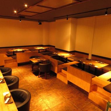 It's easy on your feet♪ We have digging and tatami seats where you can relax and relax.It's easy on your feet, so you can have a comfortable time.Perfect for drinking parties with friends, company banquets and other banquets ◎ Please make an early reservation.