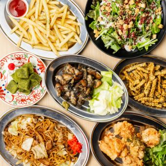 コスパ最高◎お酒が進む！海苔天ガーリック+鶏もも黒炙り焼き堪能●スタンダードコース3999⇒