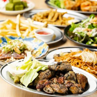 魚好きも唸る●本物の味を堪能！カツオや鶏もも黒炙り焼きメイン◆肉魚コース4499⇒