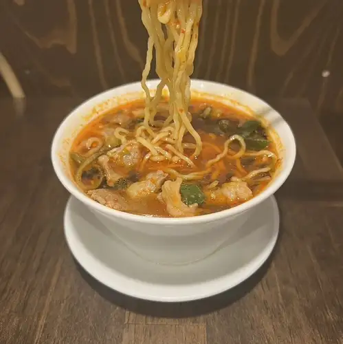 Spicy and Delicious Soy Sauce Ramen and Gukbap