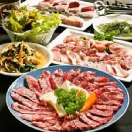 【月～木限定♪】焼肉フジお手軽コース～2h飲放付 5,000円（税込）