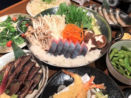 [Buri hotpot course (2 hours all-you-can-drink included) 4,500 yen (tax included)]