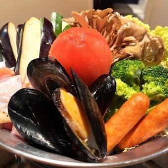 【丸ごとトマトのトマト鍋コース★お食事のみ】 全7品 4300円（税込）