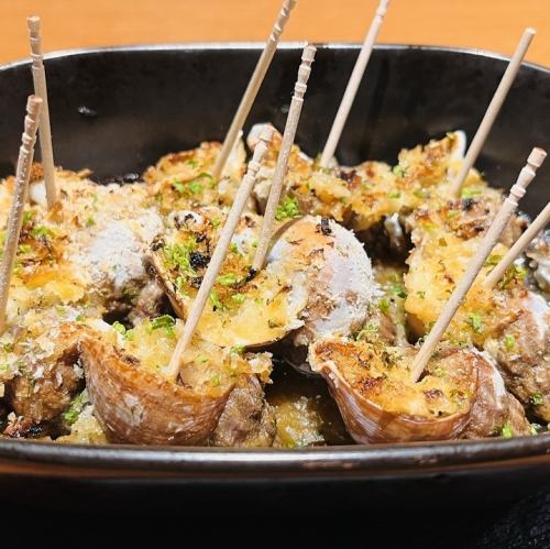 つぶ貝のパン粉焼き