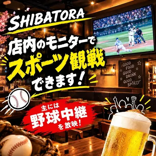 スポーツ観戦できます！