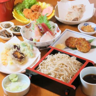 [Meals only] Soba Tei Yuya Banquet Course 7 dishes 2000 yen/2500 yen/3000 yen (tax included)