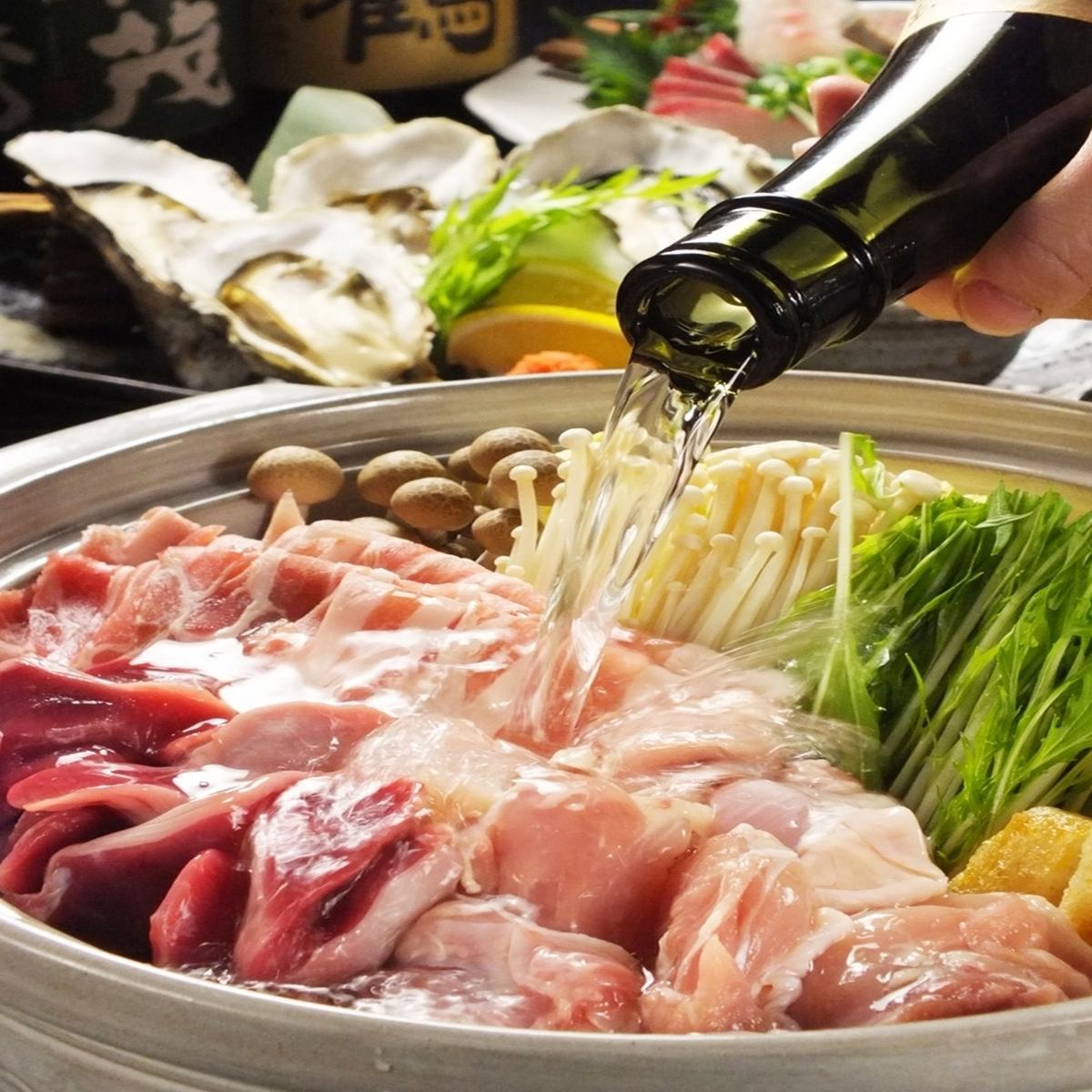 对于欢迎和欢送会♪广岛食材精心挑选的当然2H全友畅饮包括当地清酒8种菜肴4500日元