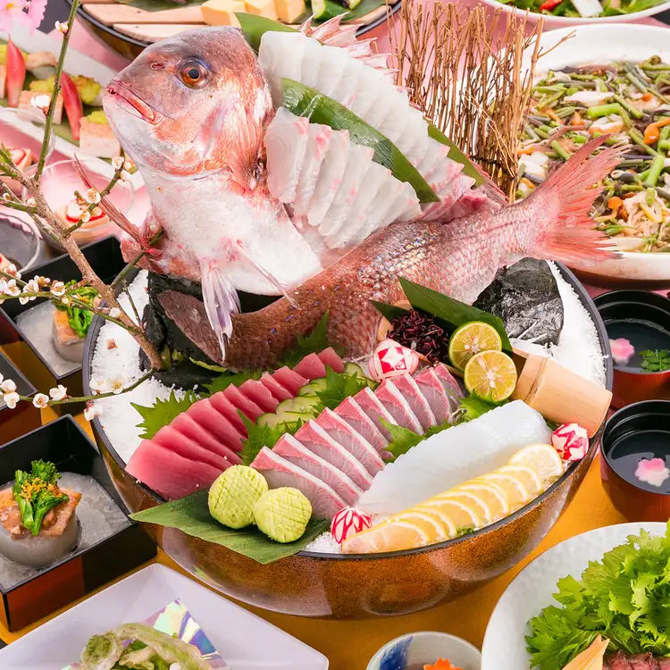 県外の方のおもてなしにオススメ]豪華姿造り！皿鉢,鰹,土佐和牛