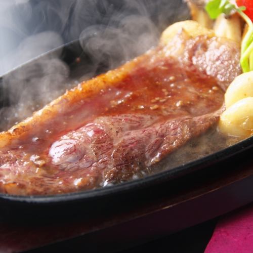 ≪Bizen black beef≫ Iron plate steak