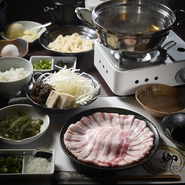 Agu猪里脊套餐 5,500日元（含税）