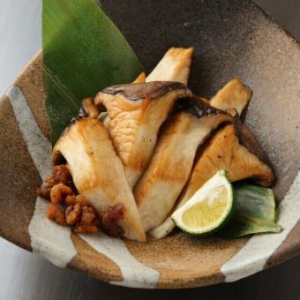 Teppanyaki of King Oyster Mushrooms