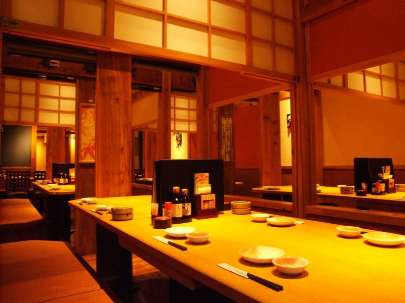 お座敷個室は最大34名様まで御利用になれます！