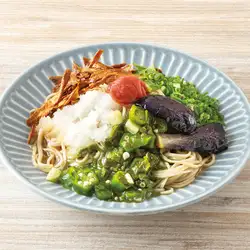 具だくさんなぶっかけ冷やし信州蕎麦