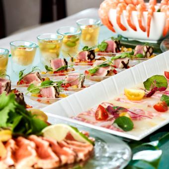 【8/9・10】サマーランチブッフェ～MEAT＆SEAFOOD～≪第1部／11:30～13:00≫乾杯シャンパン付き