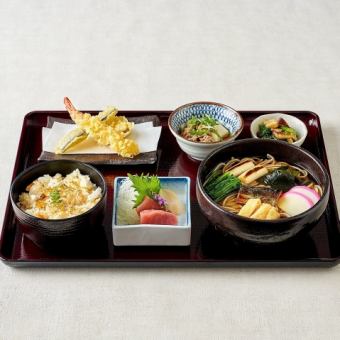 【大晦日限定】金箔鯛めし付き年越しそば御膳