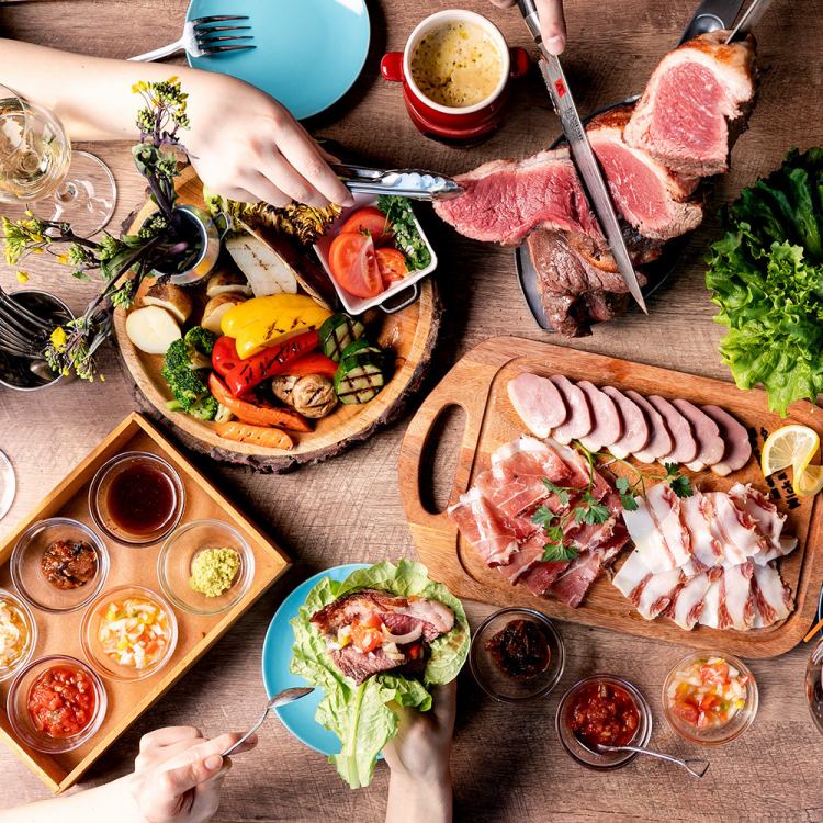 個室 塊肉×農園野菜 Nick&Noojoo 新橋本店【公式】