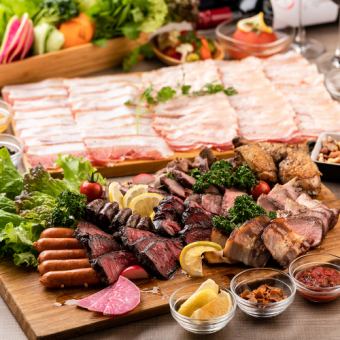 All-you-can-eat Churrasco Grill's 10 varieties! Including prosciutto and smoked roast beef [All-you-can-eat + all-you-can-drink] 6,330 yen