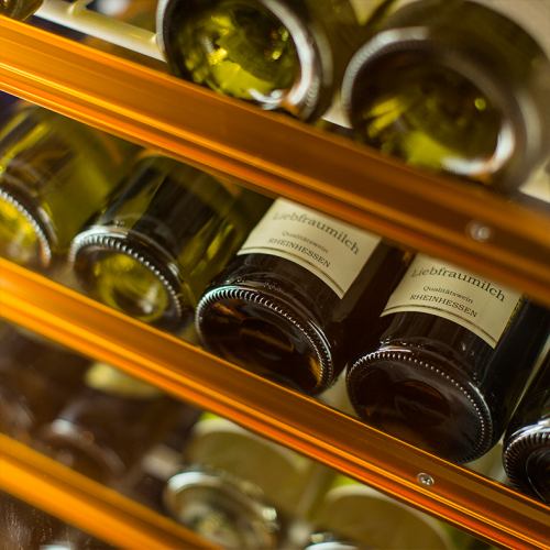 We are confident in our selection of wine and sake.