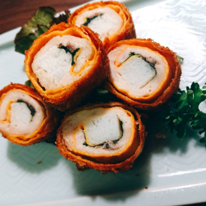 ささみ梅しそ巻揚げ